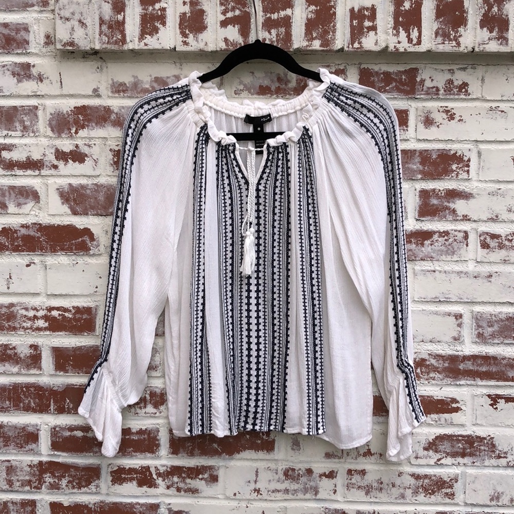 White Long Sleeve Top